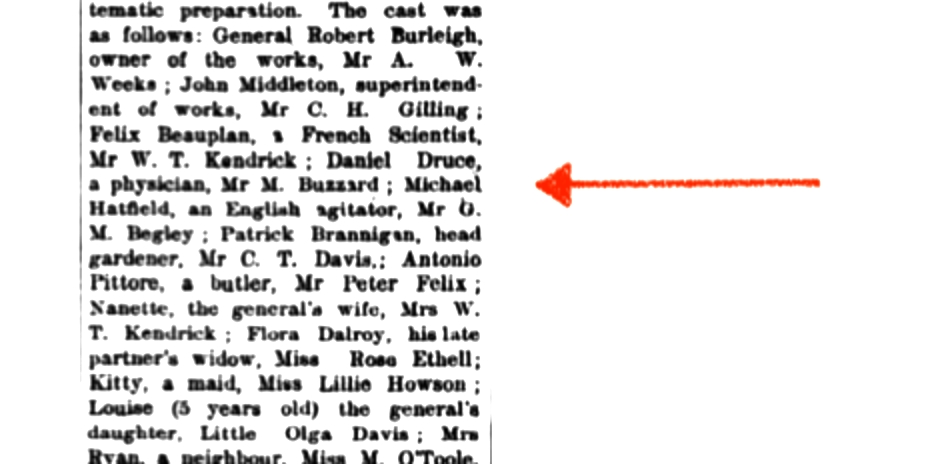 Amateur Dramatics in Geraldton 1914